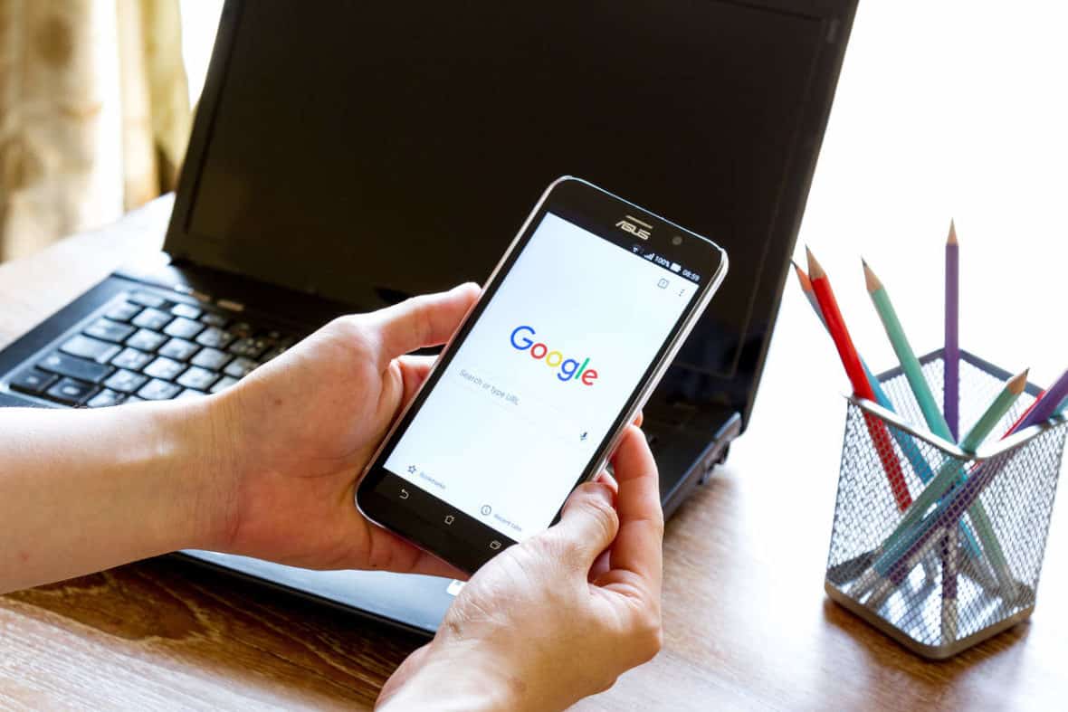 Image of Google Chrome application on smart phone